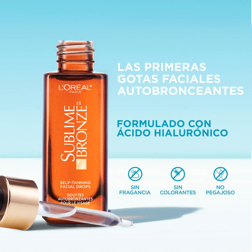 Autobronceante L'oréal Gotas Faciales Sublime Bronze 30ml