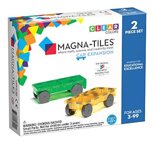 Magna-tiles Cars Expansion Set, Las Baldosas De Construcción