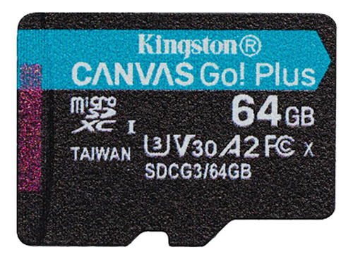 Kingston Memoria Micro Sd 64gb 170mb/s U3 V30 A2 Canvas Go!