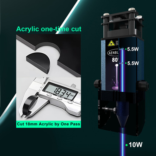 Módulo Laser 80w, Gravador A Laser Com Bocal, Cortes 20mm