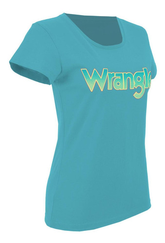 Imagen 2 de 4 de Playera Vaquera Wrangler Manga Corta De Mujer Y10