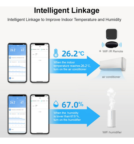. Smart Sensores Tuya Wifi Lcd Usb Alexa Google Home