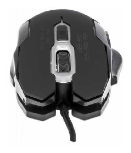 Mouse Optico Gaming 6 Botones Negro Con Luz Led 