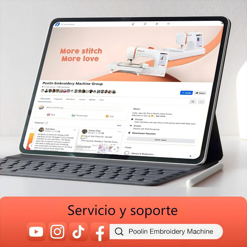 Máquina De Bordar Computarizada Poolin Eoc05 Para Uso Domést