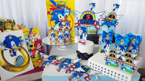 Imagem 1 de 8 de Kit Festa Em Casa Sonic