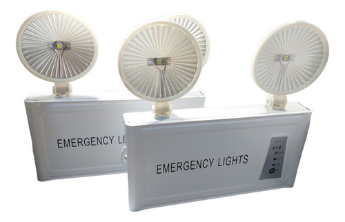 Lampara De Emergencia Recargable Focos Led Pack De 2 Lampara