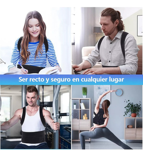 Soporte De Espalda Transpirable Y Ajustable Anti Joroba Full