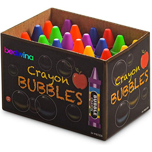 Burbujas De Crayón Para Niños - (paquete De 24) Botellas De 
