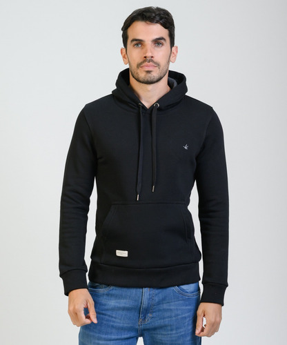 Buzo Canguro Hombre Brooksfield Capucha Algodón Moda 8322b