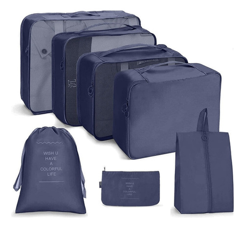 Set Organizador De Valija Para Viaje X 7 Unidades