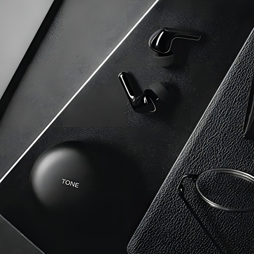 LG Tone Free Fn6 Uvnano Mata El 99,9 % De Las Bacterias En Y Color Negro
