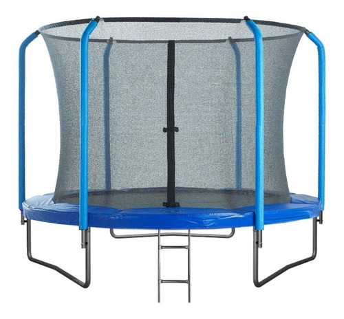 Cama Elástica Trampolin Exterior Jd10ft 3.05 Mts Niño Adulto Color de la lona de salto Negro Color del cobertor de resortes Azul