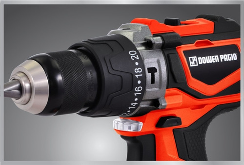 Imagen 6 de 10 de Taladro Perc. Bateria 13mm Brushless 18v Dowen Pagio 9993112