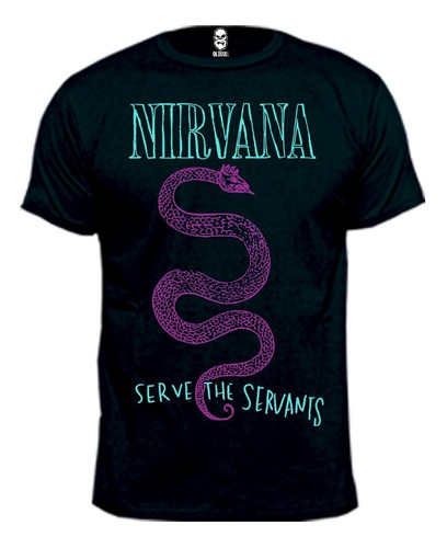 Remera Nirvana Serve The Servants Algodón Premium Peinado