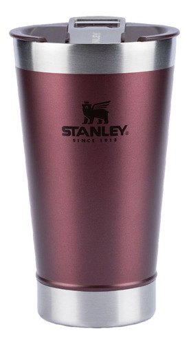 Vaso térmico Stanley Classic Stay Chill color wine red 473mL
