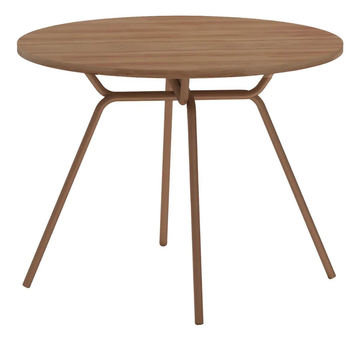 Mesa De Jantar Redonda 1m 1588 Carraro Freijó/rose
