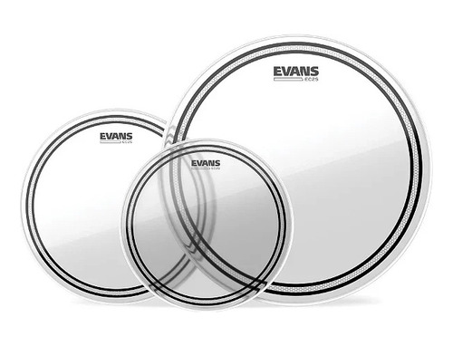 Kit De Peles Para Bateria Evans Ec2s 10 12 14