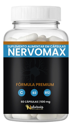 Nervomax 3 Unid - 60 Cápsulas Sem Sabor