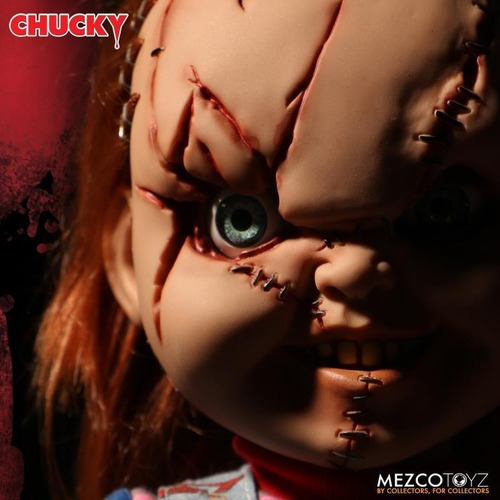 Chucky Scarred Mega Scale Mezco Child's Play Habla Frases