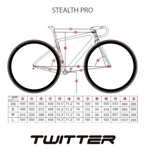 Imagen 2 de 6 de Cuadro De Fibra De Carbono Twitter Stealth Pro Hc De Ruta