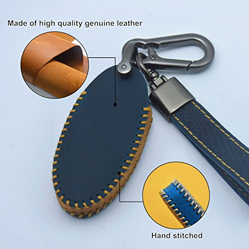 Funda Llave De Coche Nissan, Funda De Cuero Genuino Lla...