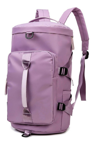 Mochila Bolso Multiforma Táctica Gadnic Impermeable Color Violeta