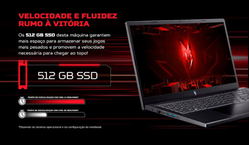 Notebook Acer Nitro V15 ANV15-51-58AZ Core I5-13420h 8gb 512gb Rtx 3050 Cor Preto - Excelente (Recondicionado)