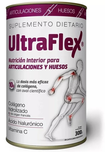 Imagen 3 de 5 de Ultraflex Colageno Hidrolizado Huesos Y Articulación X 2unid
