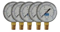 Comprar 5 Manómetro 7 Kg 63 Mm Rosca 1\u002F4 Infe. Gas Agua Aire Beyca