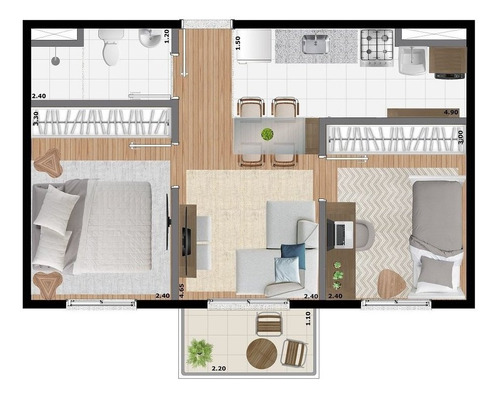 Imagem 28 de 29 de Apartamento Residencial Para Venda, Vila Campestre, São Paulo - Ap10868. - Ap10868-inc
