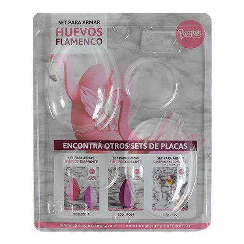 Imagen 3 de 8 de Set De 2 Moldes Placas - Flamencos De 10 Cm - Parpen