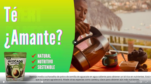 Polvo De Semilla De Aguacate Premium, Ceto Y Vegano