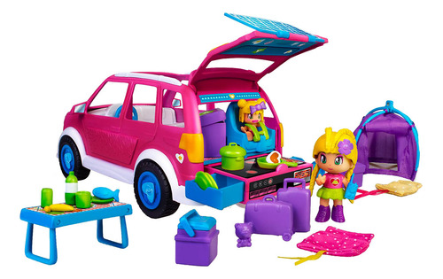 Imagen 1 de 6 de Pinypon Coche De Camping +2 Figuras Y Accesorios -original
