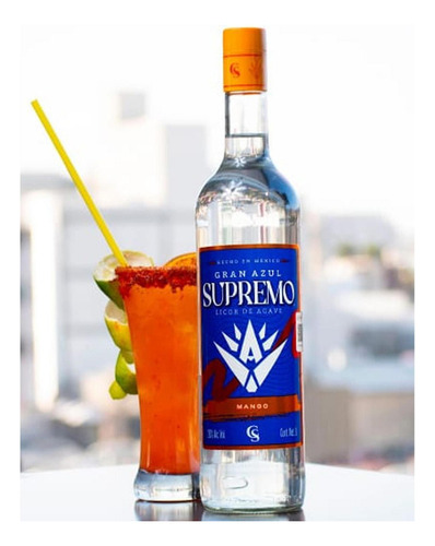 Pack De 4 Licor Gran Azul Supremo Mango 1 L