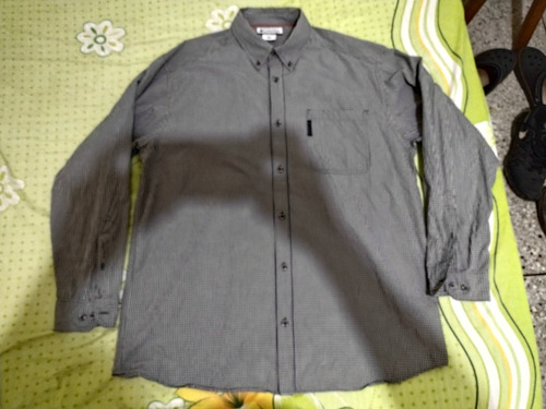 Camisa De Cuadritos Manga Larga Marca Columbia Talla Xl 