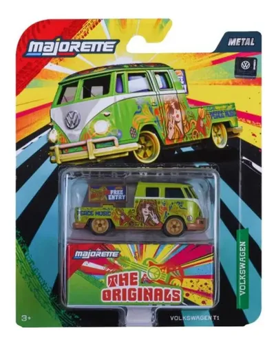 Kombi T1 Pickup Bus Music Verde Volkswagem De Luxe Cars Verde