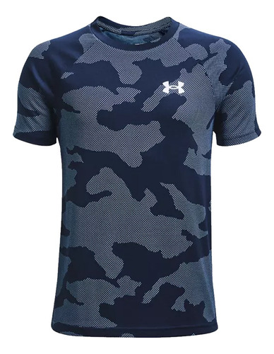 Remera Under Armour Velocity Jacquard Ss Dark Blue 3154