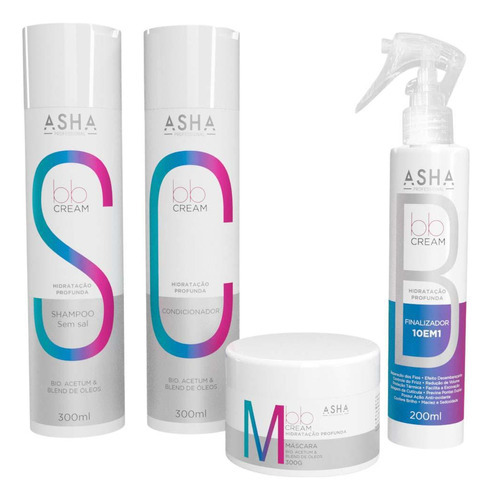 Asha Kit Bb Cream Hidratação Profunda