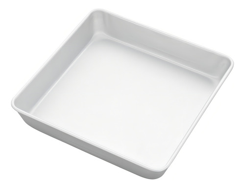 Molde Cuadrado 10x2 PuLG Aluminio Perforado / Wilton Color Plateado