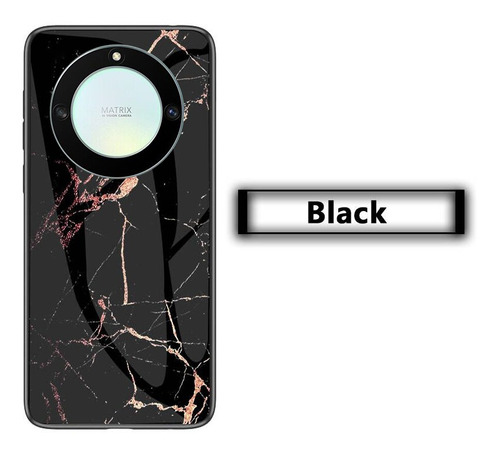 Funda Para Honor Magic 5 Lite Mármol Vidrio Templado Duro