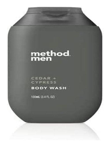 Method Men Cedar + Cypress Body Wash 3.4 Onzas Tamano De Via