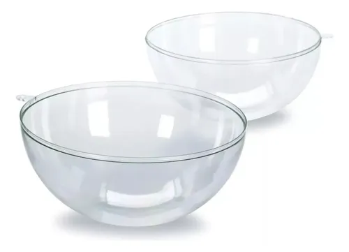 Set De 6 Bolas De Navidad Transparentes De PET De 8 Cm De Diámetro, Con Efecto Seda Interior, Ideales Para Decorar árboles, Centros De Mesa O Coronas Navideñas