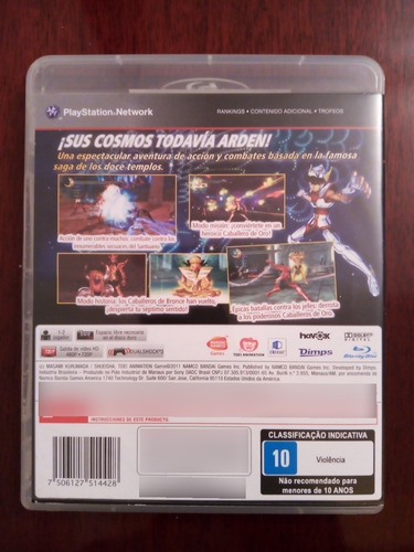 Juego Ps3 Caballeros Del Zodiaco/batalla Por El Santuario (Usado)
