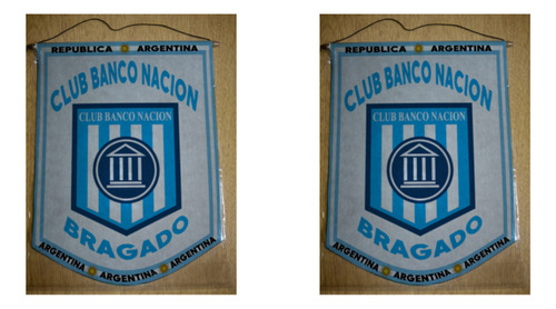 Banderin Chico 13cm Club Banco Nacion Bragado