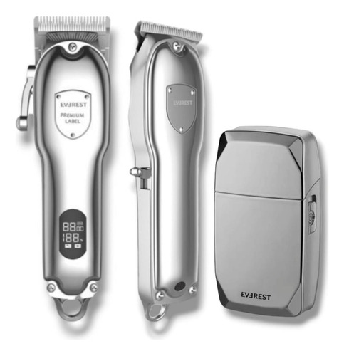 Combo Everest Clipper Hair  +trimmer +shaver Profesional