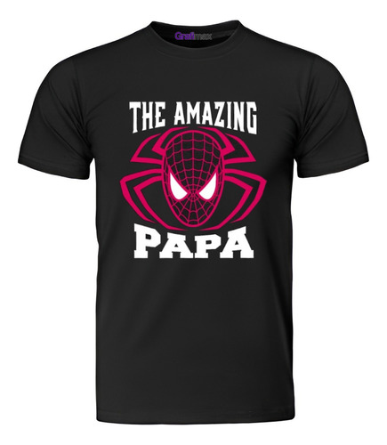 Polera The Amazing Superheroe Papá Padre Grafimax