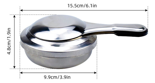 Lj Mini Horno Ajustable: Quemador De Acero Inoxidable For