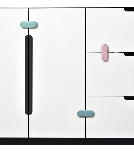 2 Children Wardrobe Safety Lock Invisible Button