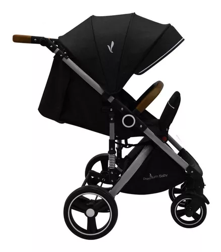 Cochecito Bebé Premium Baby Paseo Travel System Con Huevito Color Gris  oscuro