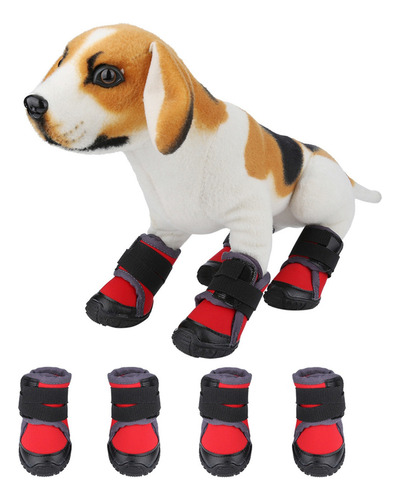 Zapatos Mascotas Botas Deportivas For Perros Grandes 4 Pcs